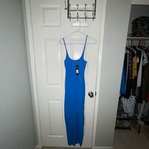 Fashion nova blue dress size small